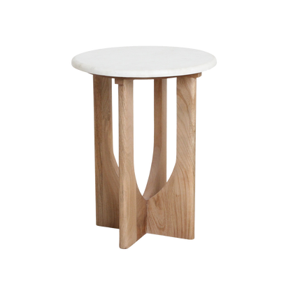 Side table Kuching White Marble Raw Materials