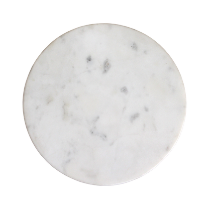 Marble Side Table Atjeh White Ø40x50cm Raw Materials