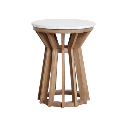 Side table Sarawak Marble White Raw Materials