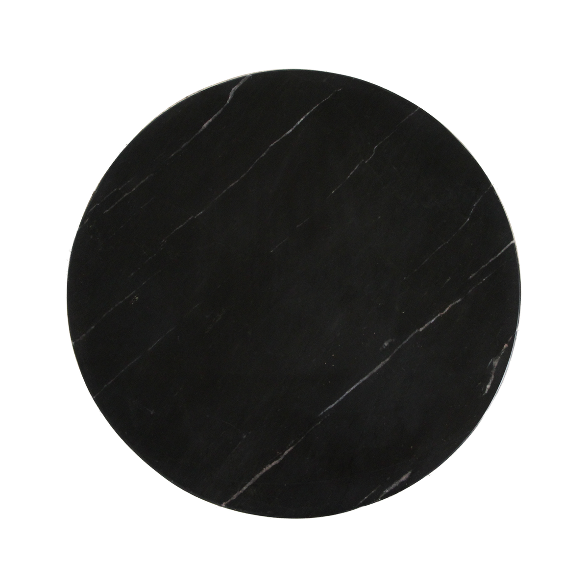 Round Side Table Langkawi Black Marble Raw Materials