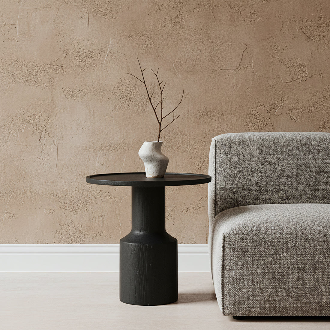 Side table Nero Midnight Raw Materials