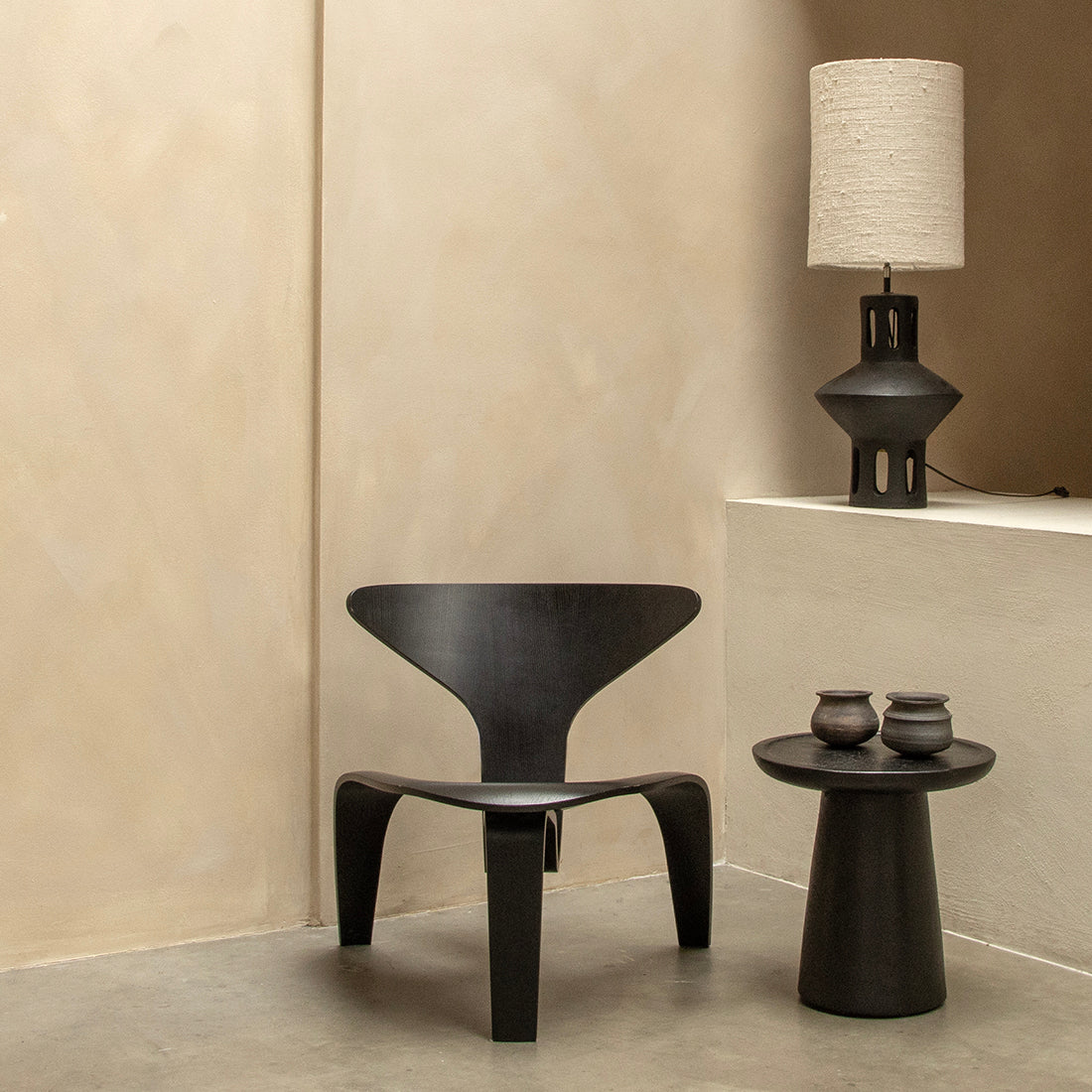 Side table Nero Dusk Raw Materials