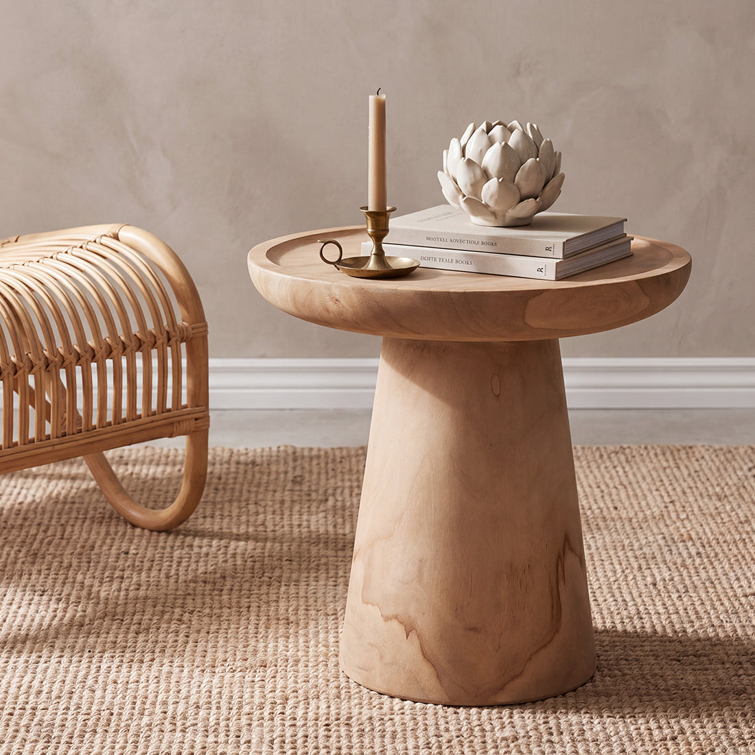 Side table Nero Ray Raw Materials