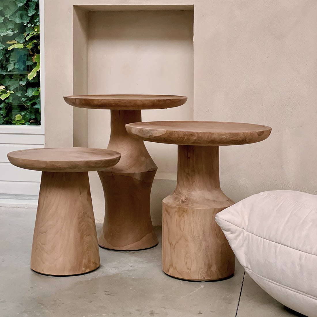 Side table Nero Ray Raw Materials
