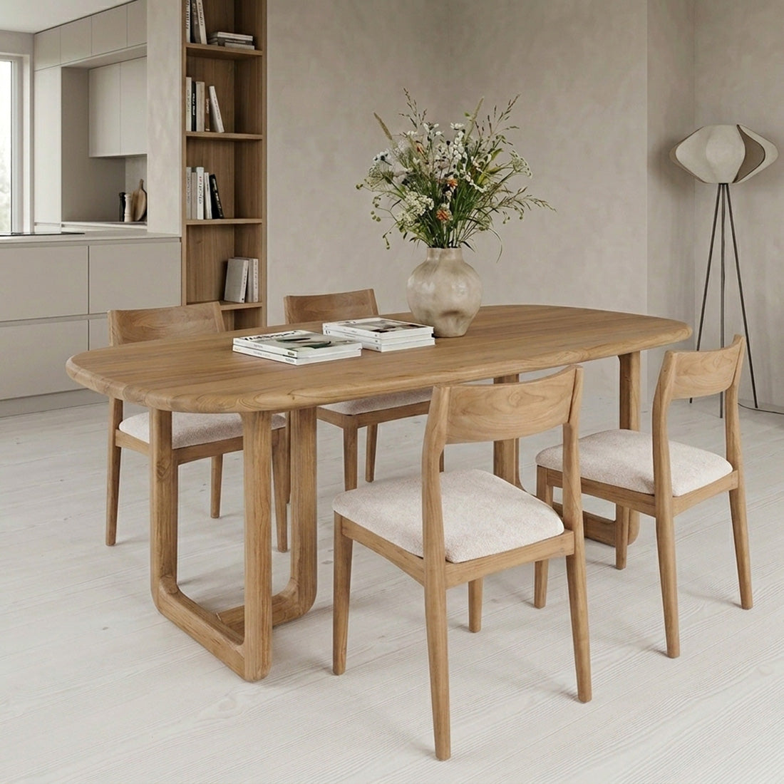 Dining Table Invierno Teak Wood 200cm Raw Materials