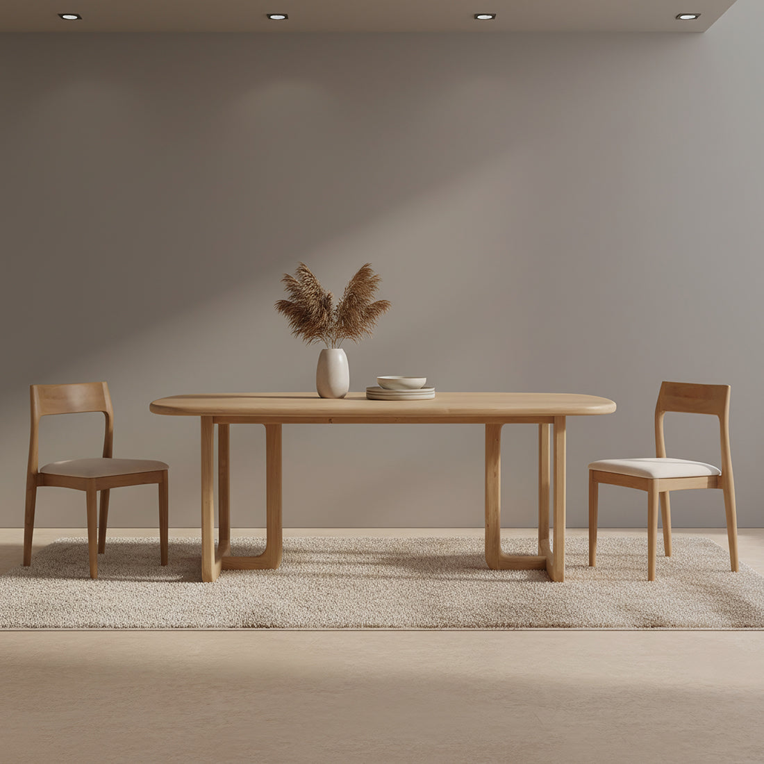 Dining Table Invierno Teak Wood 240cm Raw Materials