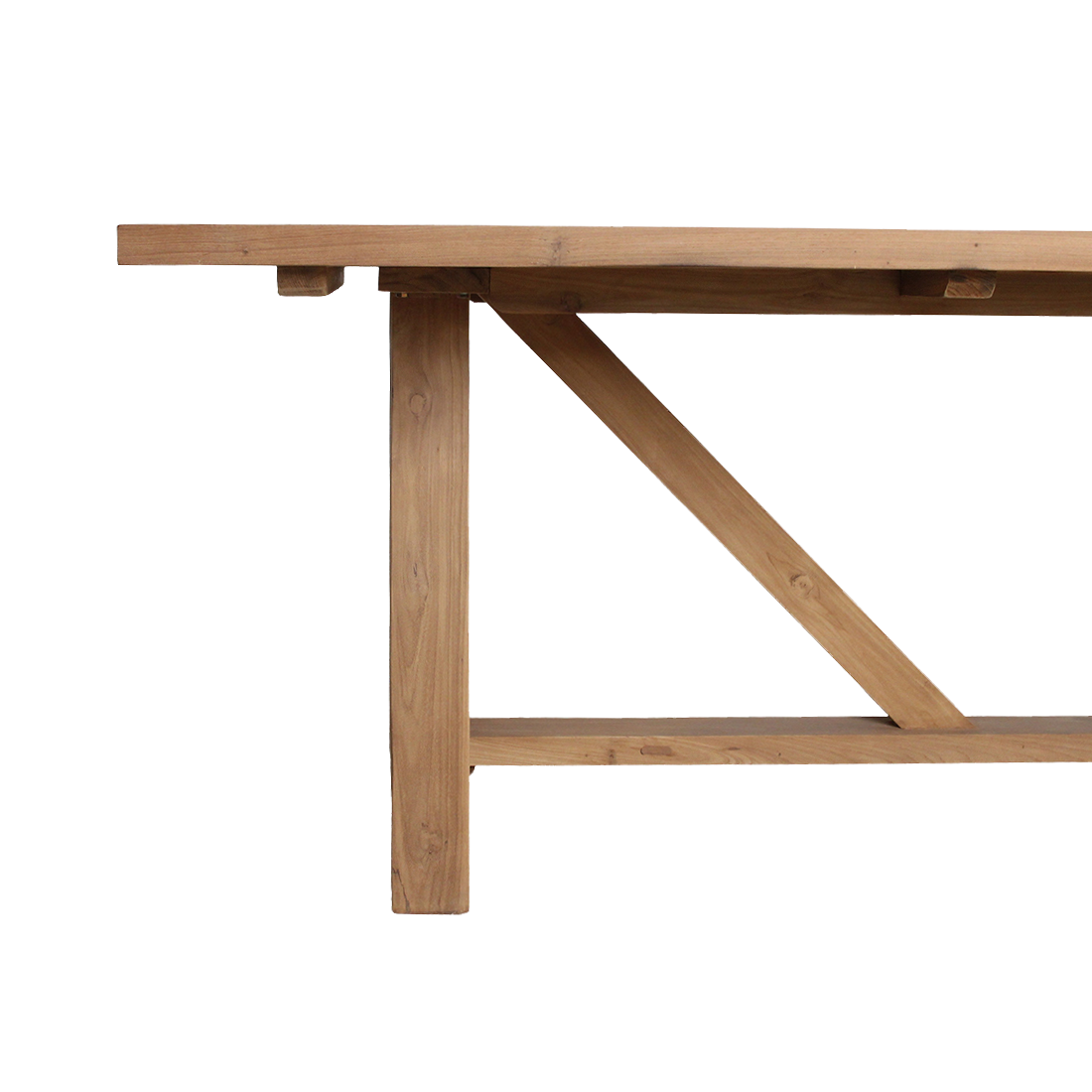 Garden Table Soleado 200cm FSC Recycled Teak Wood Raw Materials