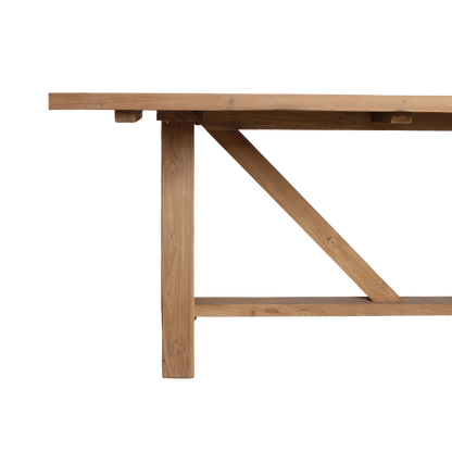 Garden Table Soleado 200cm FSC Recycled Teak Wood Raw Materials