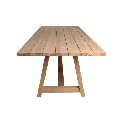 Garden Table Soleado 200cm FSC Recycled Teak Wood Raw Materials