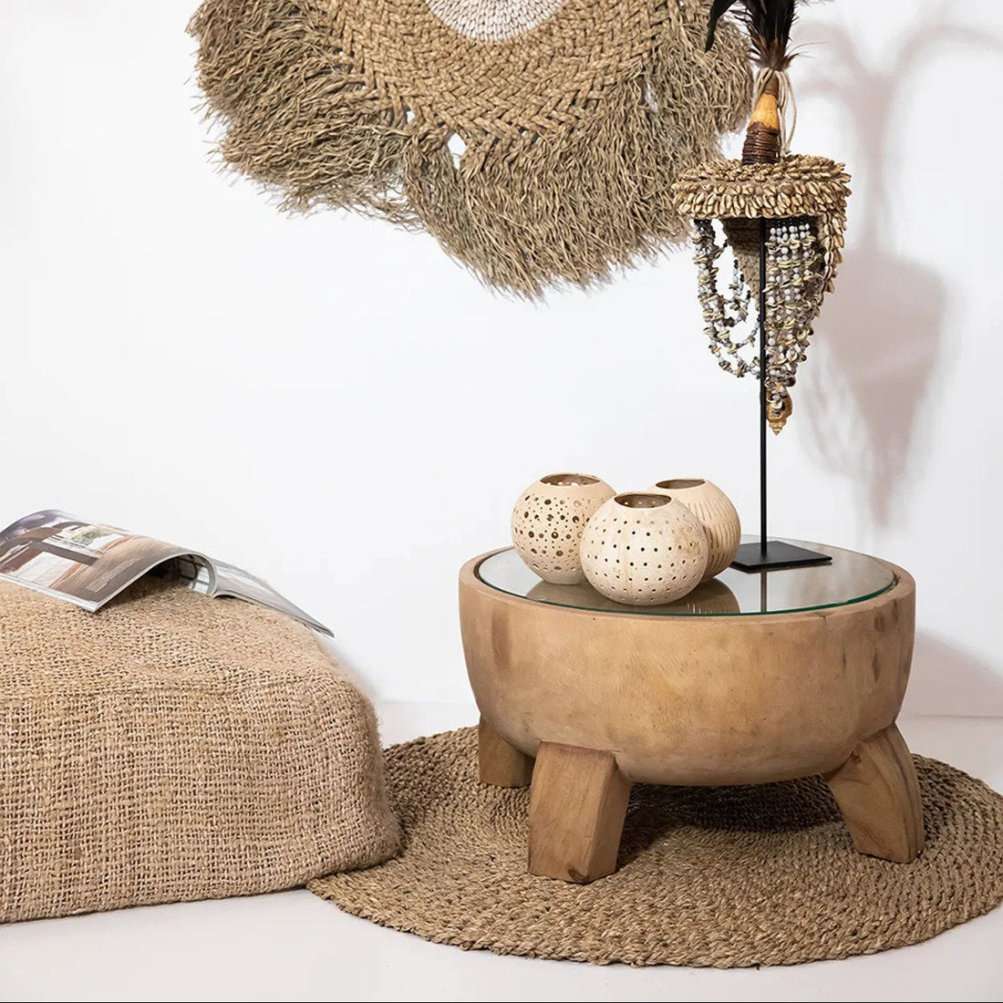 The Mekong River Rug - Natural - 90