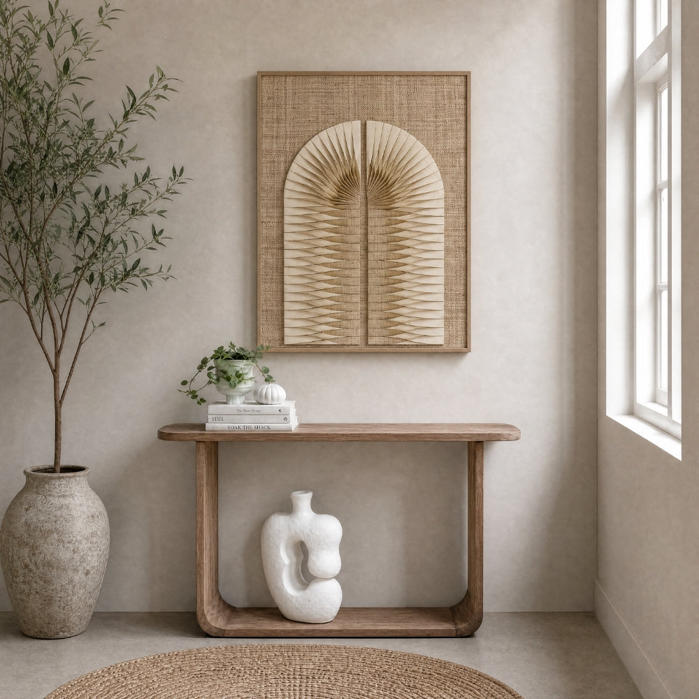 MUST Living Wall Panel Bow Eco Art Woven Palm