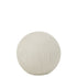 Bal Deco Klei Wit Small 24.5x24.5x22.5cm - Buiten-divers - J-Line - livinglovely.nl