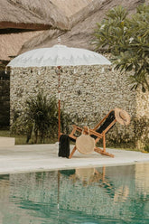 Bali Parasol - Half Zilver Crème - 180cm - Parasol - Todo Bien - livinglovely.nl