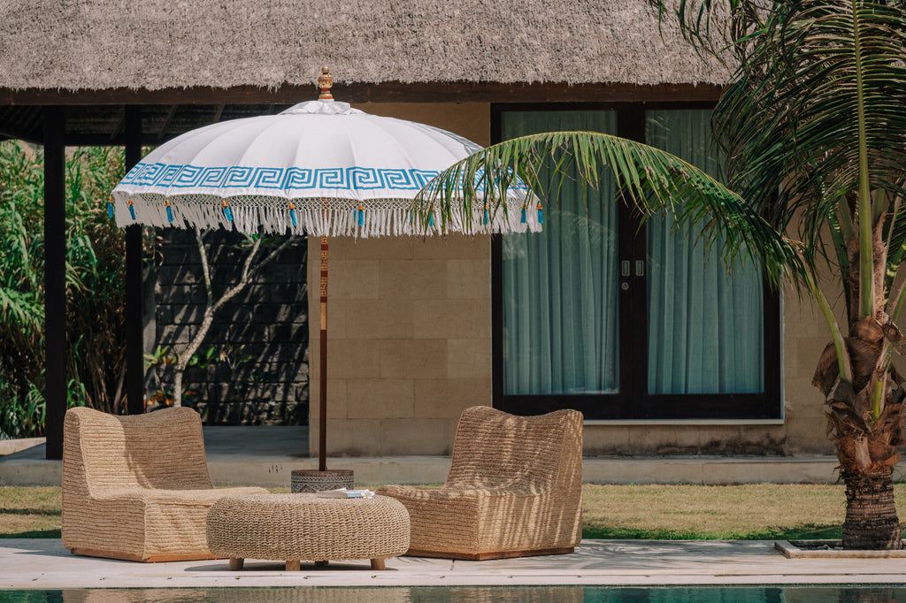 Bali Parasol – Mykonos – Wit - 250cm - Parasol - Todo Bien - livinglovely.nl
