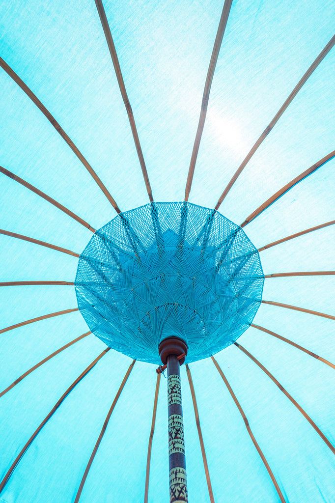 Bali Parasol - Zeeblauw - 250cm - Parasol - Todo Bien - livinglovely.nl