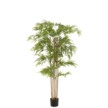 Potted Artificial Bamboo Green Plastic H150cm J-Line
