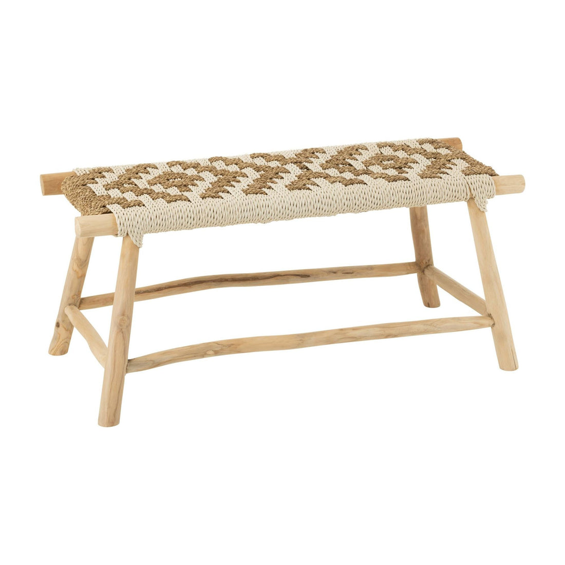 Waverly Sofa Teak/Natural Seagrass/White J-Line