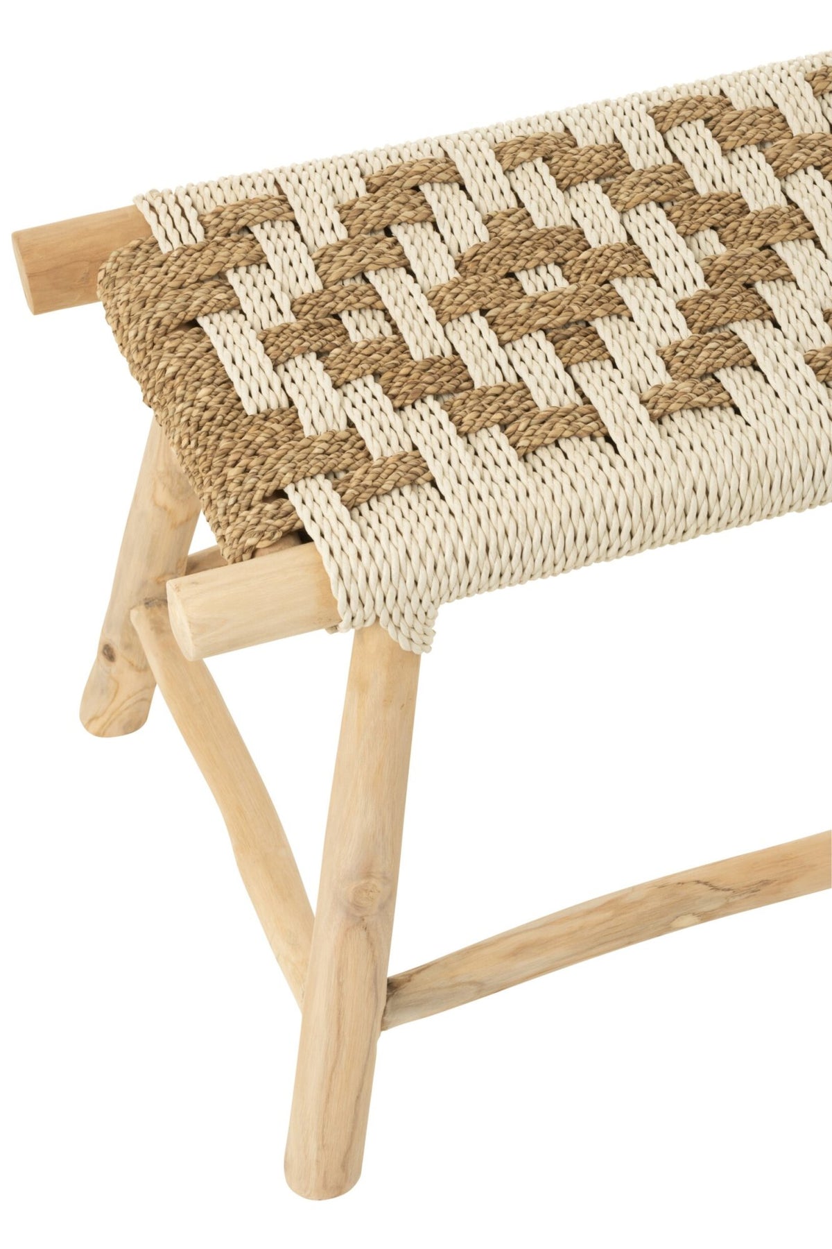 Waverly Sofa Teak/Natural Seagrass/White J-Line