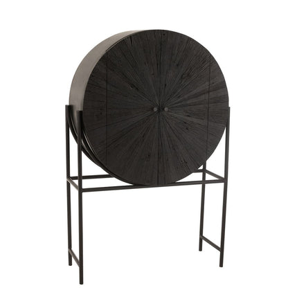 Shanil Cabinet Recycled Wood Black J-Line