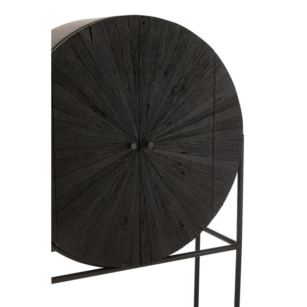 Shanil Cabinet Recycled Wood Black J-Line