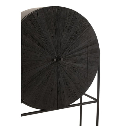Shanil Cabinet Recycled Wood Black J-Line