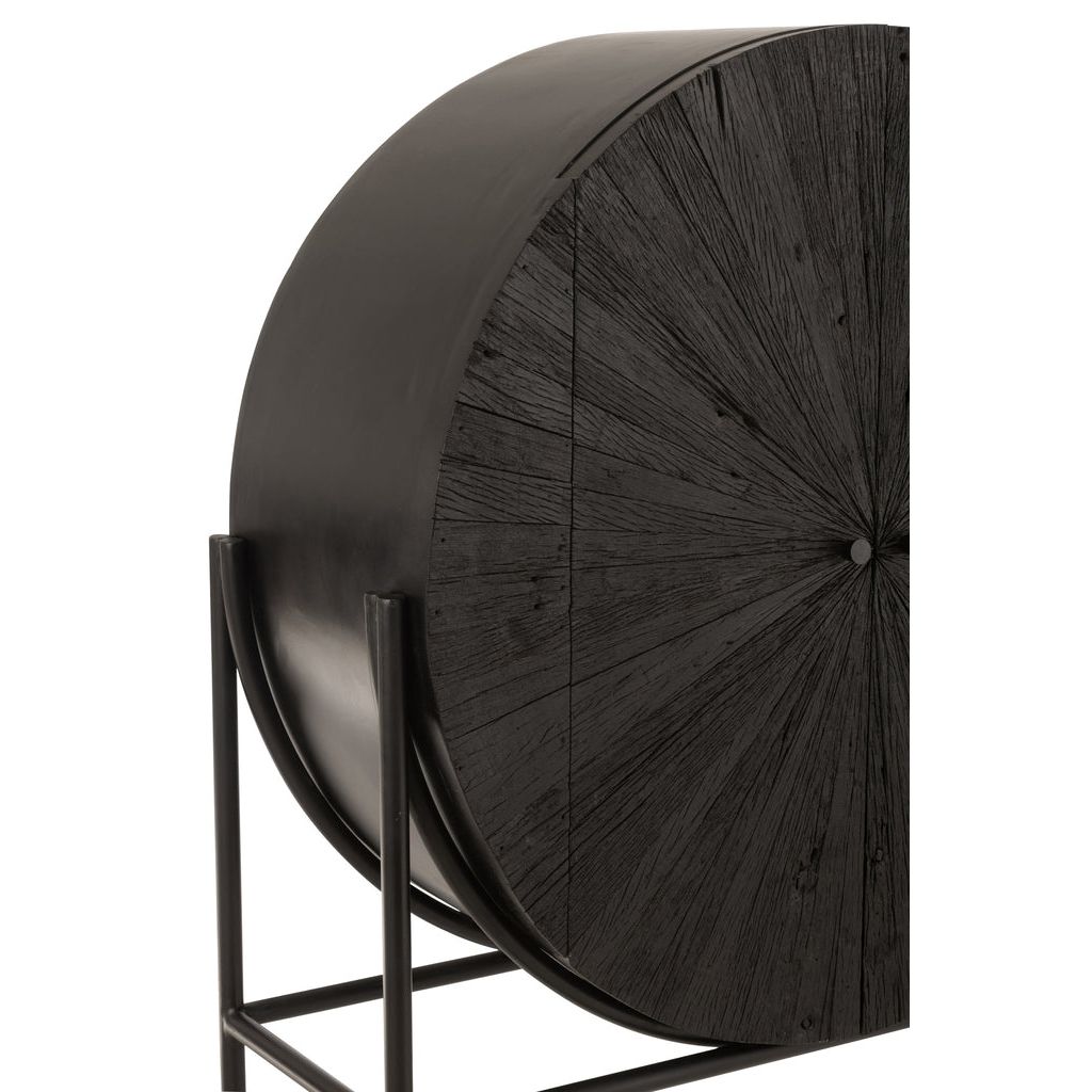 Shanil Cabinet Recycled Wood Black J-Line