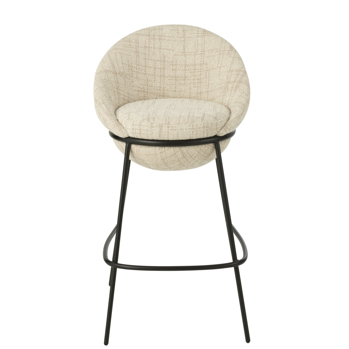 Bar Stool Iron Beige/Black - J-Line