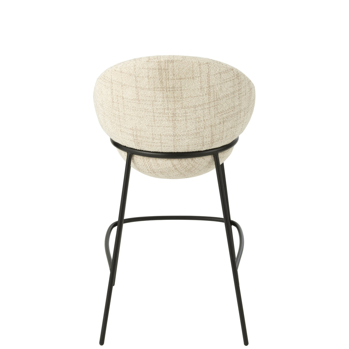 Bar Stool Iron Beige/Black - J-Line
