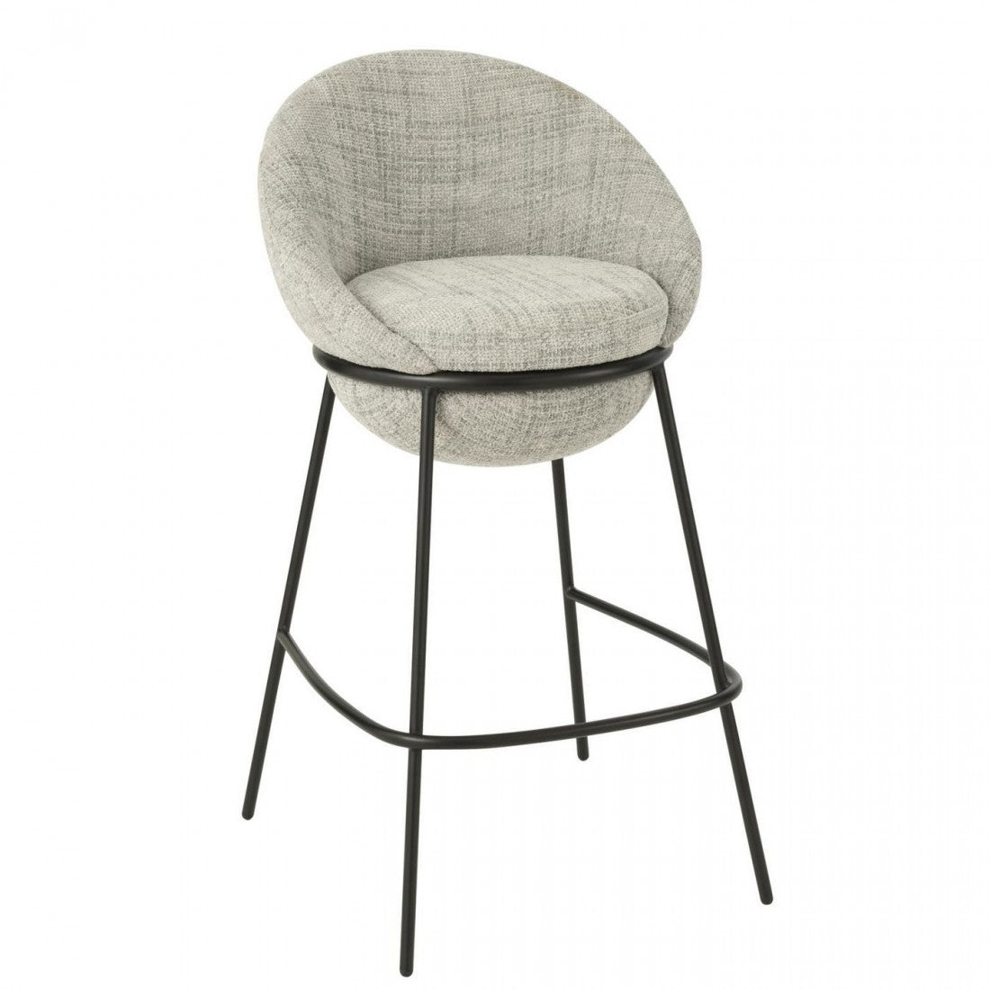 Bar Stool Iron Grey/Black - J-Line
