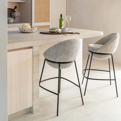 Bar Stool Iron Grey/Black - J-Line