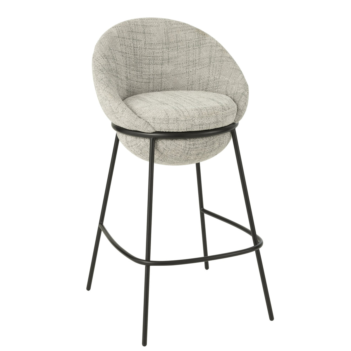 Bar Stool Iron Grey/Black - J-Line