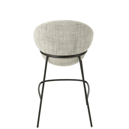 Bar Stool Iron Grey/Black - J-Line