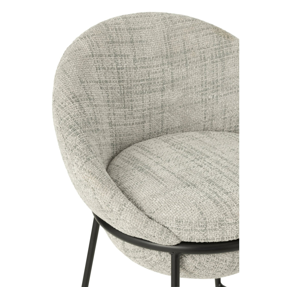 Bar Stool Iron Grey/Black - J-Line