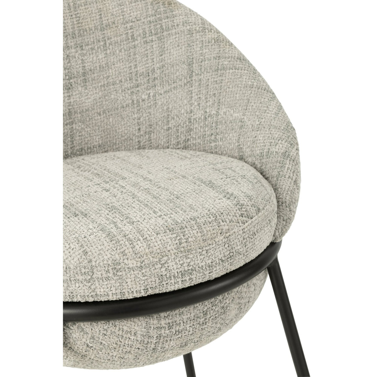 Bar Stool Iron Grey/Black - J-Line