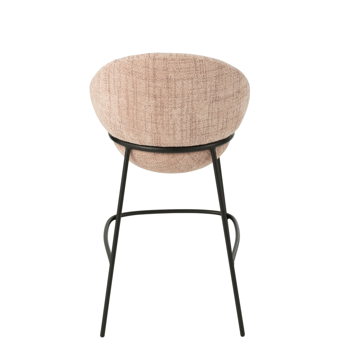 Bar Stool Iron Light Pink/Black - J-Line