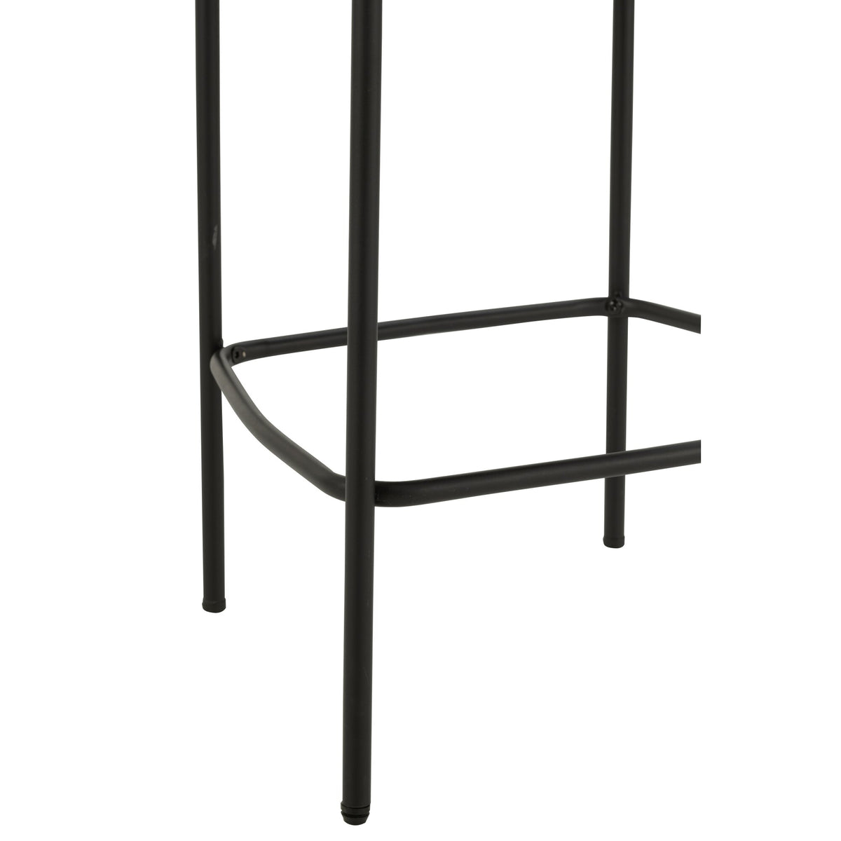 Bar Stool Boucle Plywood/Polyester Grey/Black J-Line