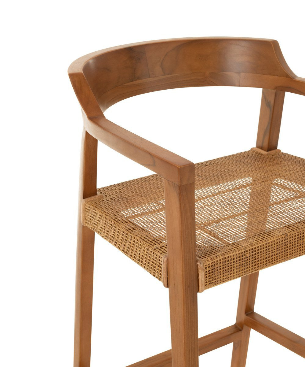 Bar stool Emma Teak Brown J-Line