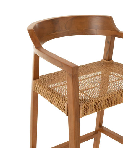 Bar stool Emma Teak Brown J-Line