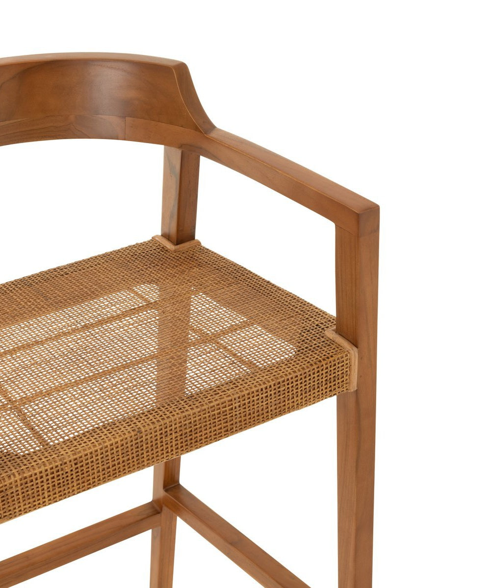 Bar stool Emma Teak Brown J-Line