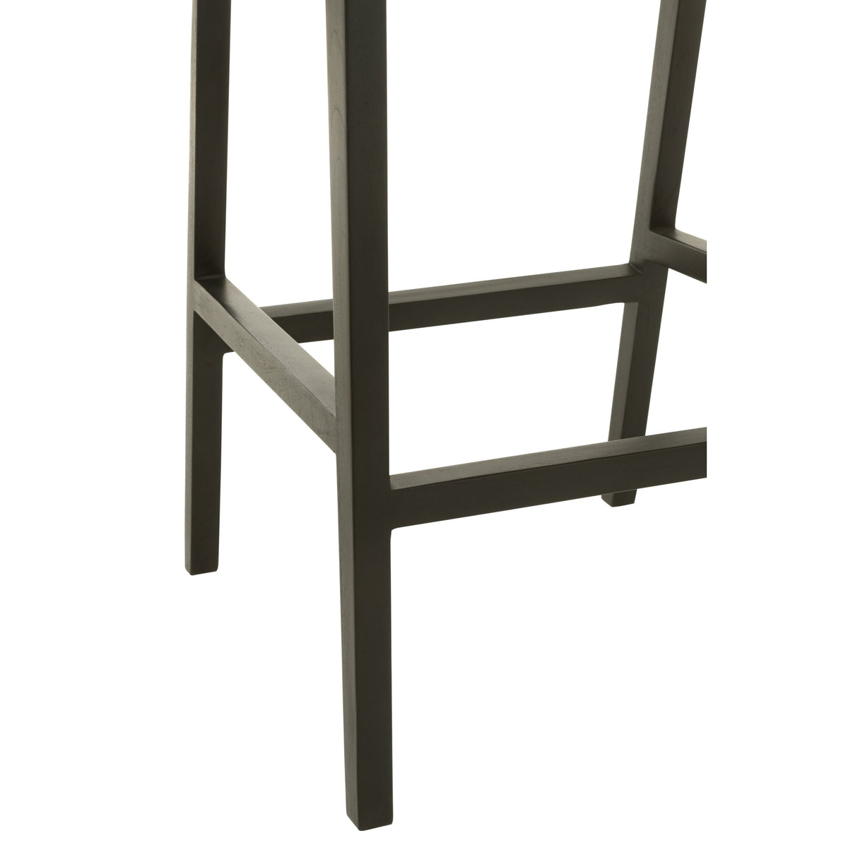 Bar stool Emma Teak Wood Black Brown J-Line