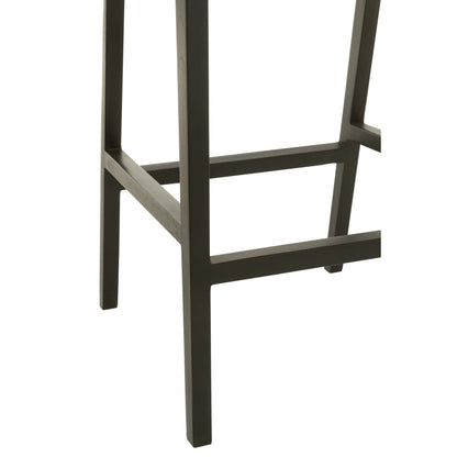 Bar stool Emma Teak Wood Black Brown J-Line