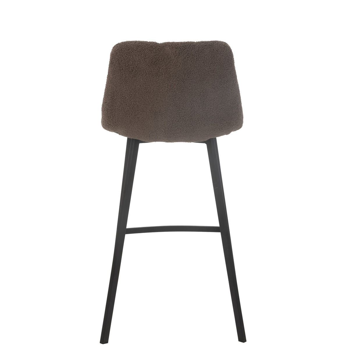 Bar stool Kent Metal/Polyester Brown J-Line