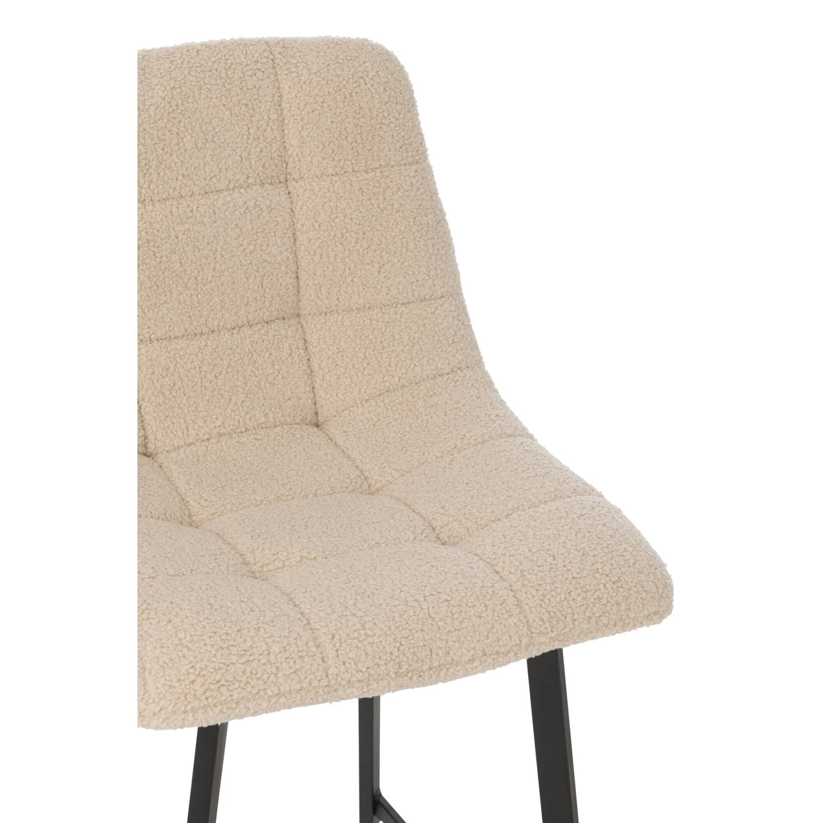 Bar stool Kent Metal/Polyester White J-Line