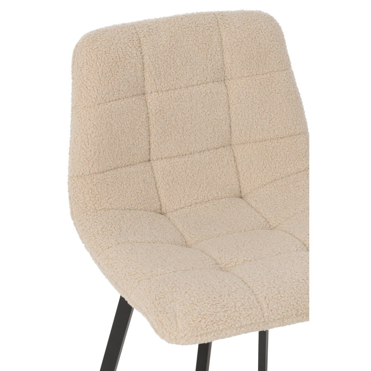 Bar stool Kent Metal/Polyester White J-Line