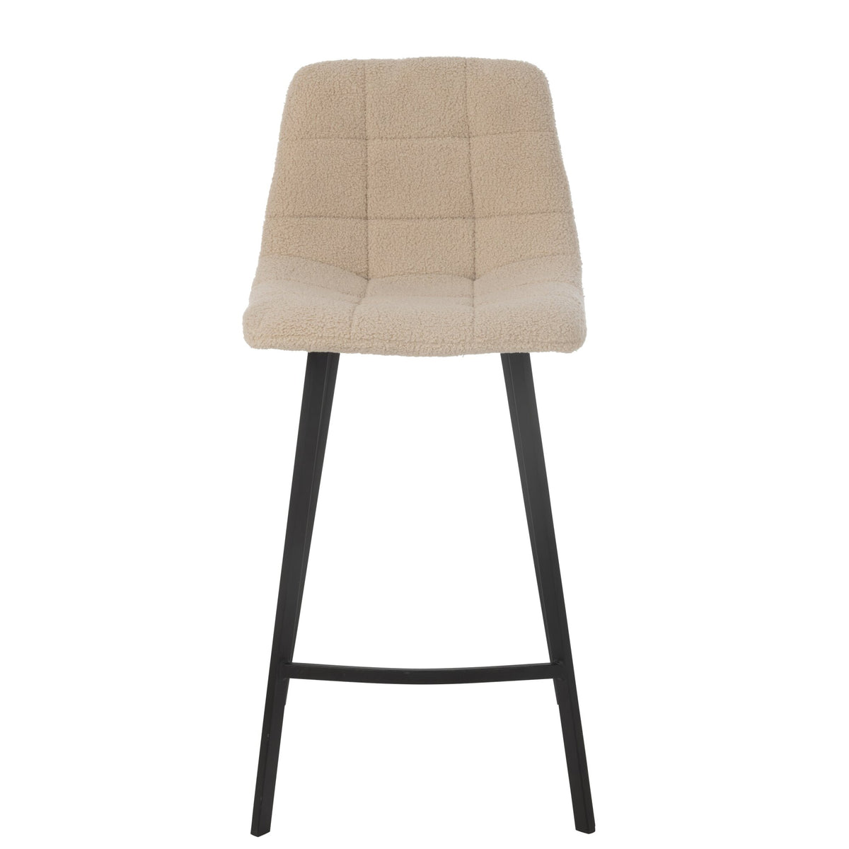 Bar stool Kent Metal/Polyester White J-Line
