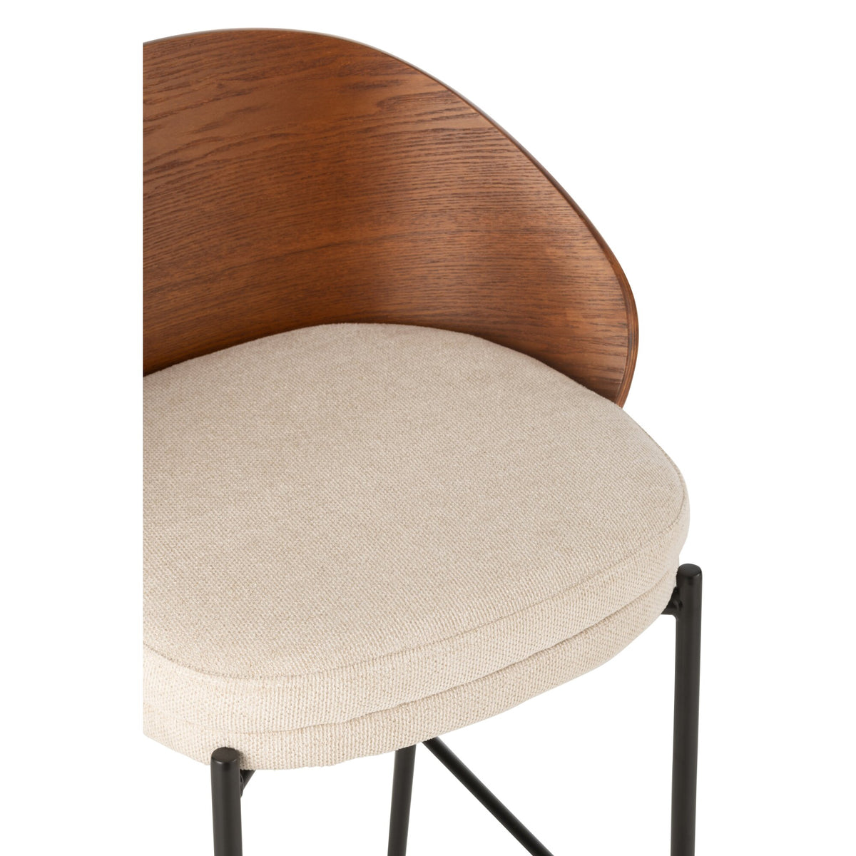 Bar stool Lone Multiplex/Metal Brown/Beige J-Line