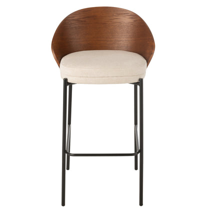 Bar stool Lone Multiplex/Metal Brown/Beige J-Line