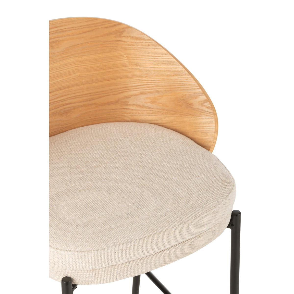 Bar stool Lone Multiplex/Metal Natural/Beige J-Line