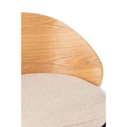 Bar stool Lone Multiplex/Metal Natural/Beige J-Line
