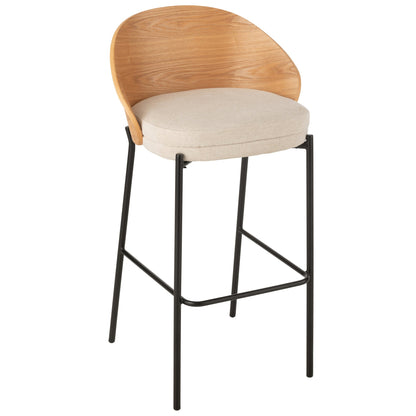 Bar stool Lone Multiplex/Metal Natural/Beige J-Line